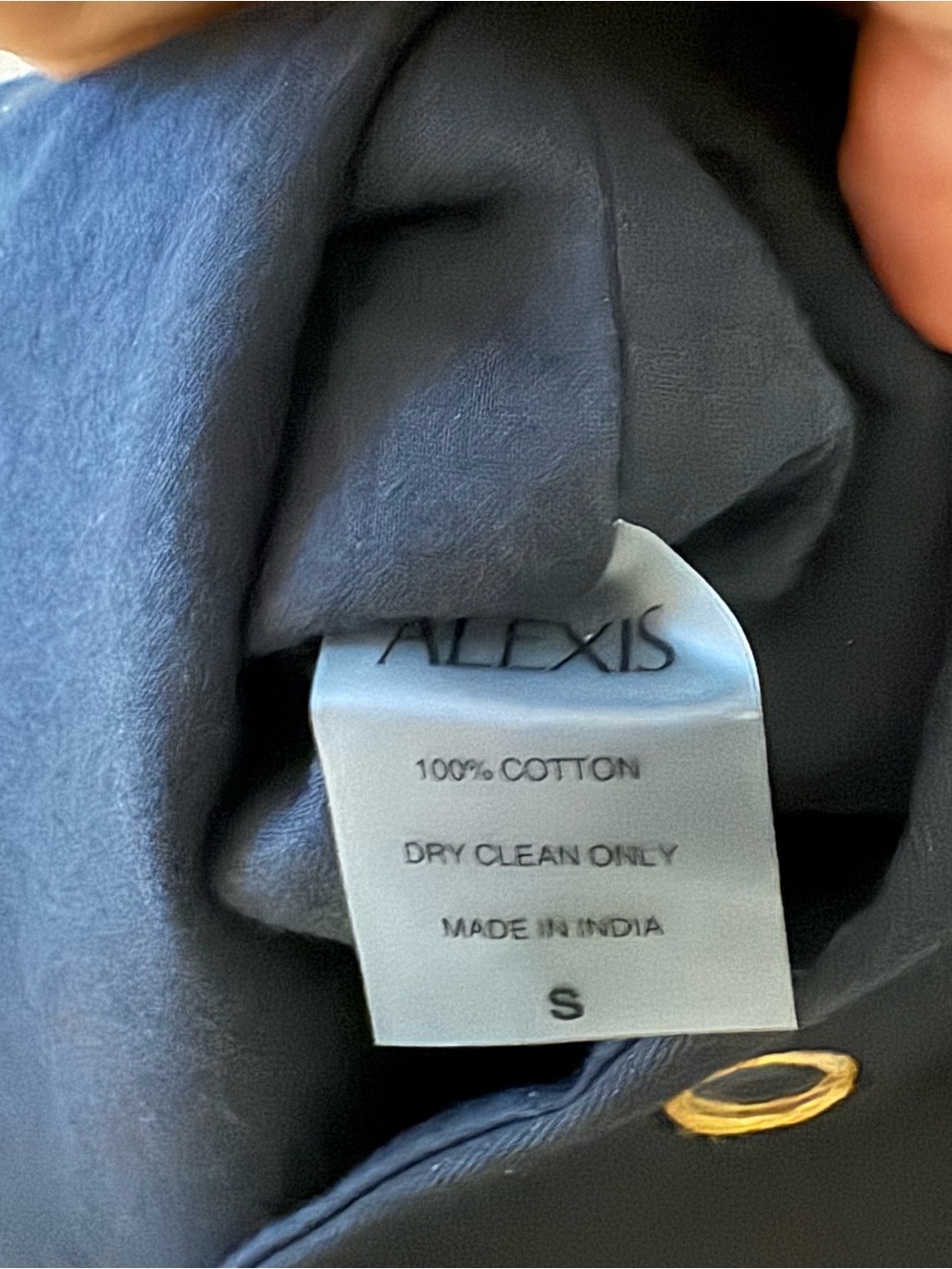 ALEXIS MALIA Dress Black with Gold Mirror Dots size S - Picture 6 of 6